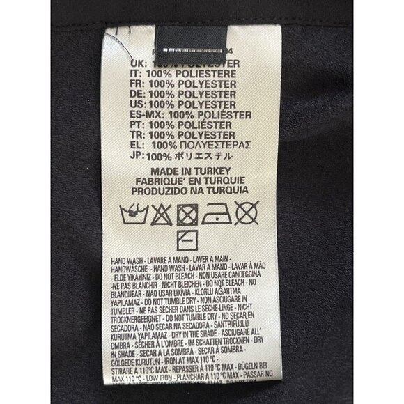 DIESEL Women's Black Chiffon D-Nedora-A Pleated Button Shift Dress $248 size XS - Picture 14 of 15